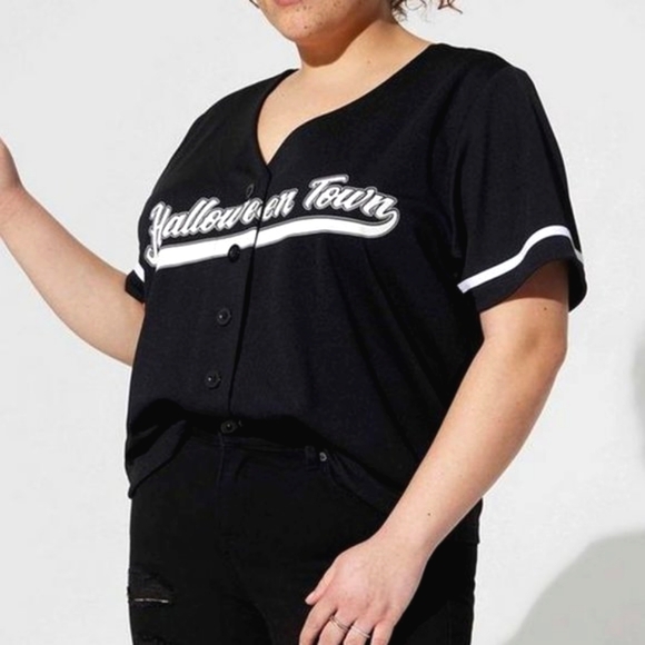 ❤️NWT VINTAGE TORRIID NIGHTMARE BEFORE CHRISTMAS BASEBALL JERSEY SHIRT - SIZE 2X - Picture 8 of 11